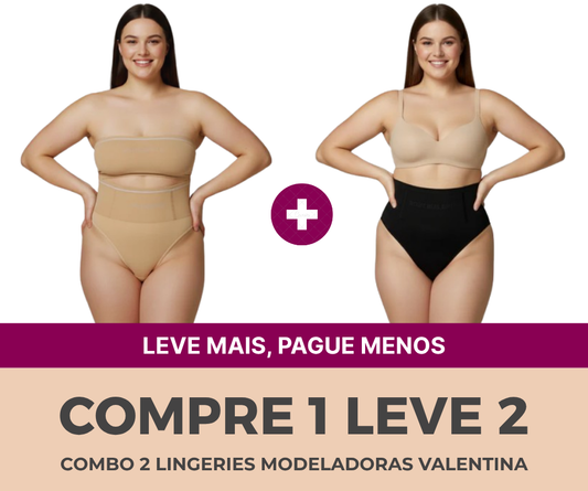 2 Lingeries Modeladoras Valentina - Compre 1 leve 2